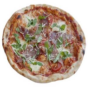 Pizza crudo e rukola